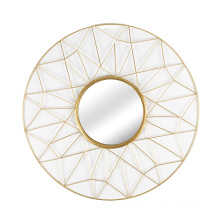 Wholesale high quality A light luxury decoration of modern round mirror